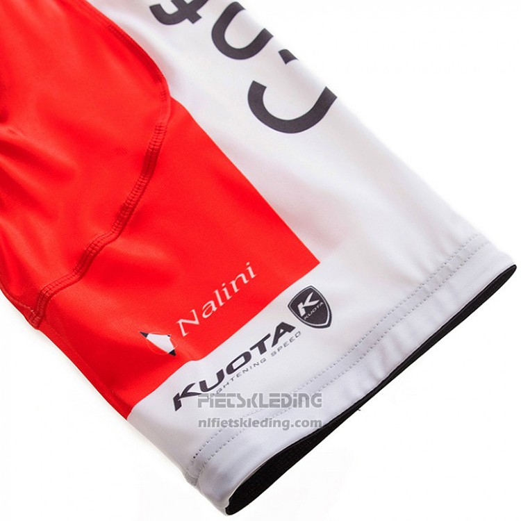 2018 Fietskleding Cofidis Rood en Wit Korte Mouwen en Koersbroek